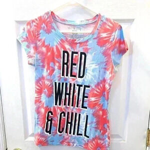 RED WHITE and CHILL T-Shirt Large